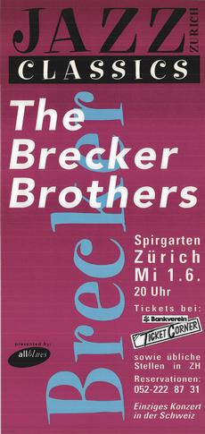 The Brecker Brothers, 1.6.94, Spirgarten Zürich